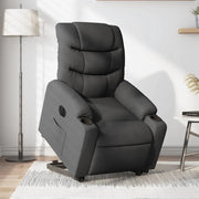 Poltrona Alzapersona Reclinabile Elettrica Grigio Scuro Tessuto 3206664
