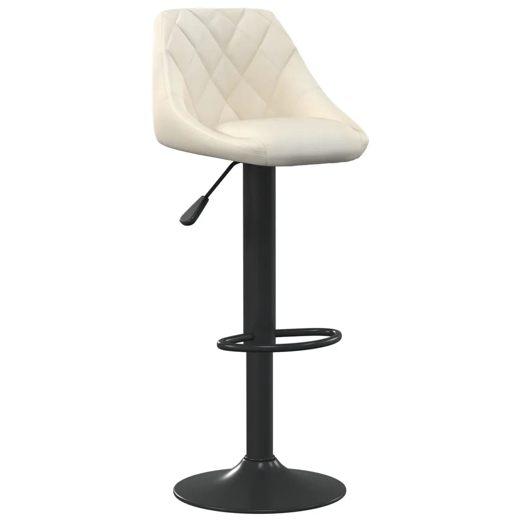 Sgabello da Bar Crema in Velluto cod mxl 62476