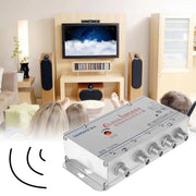 Trade Shop - Amplificatore Sdoppiatore Segnale Tv Video Segnale Antenna In-out Da 1 A 4 Catv -