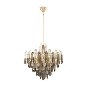 Maytoni Lampadario contemporaneo Flare 8 luci E14 oro metallo vetro
