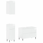 Set di armadietti da bagno in 3 pezzi ZWOLLE Bianco Lucido 3417760