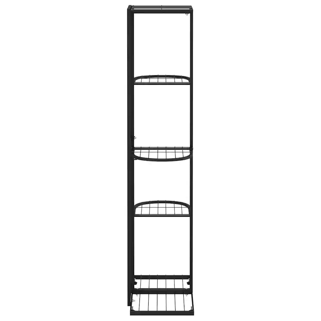 Piedistallo per Piante a 5 Piani 43x22x98 cm in Metallo Nero 336110