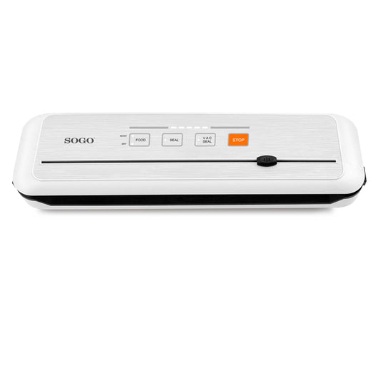 SOGO Macchina Sottovuoto 110W – 4 Modalità Touch, Sigillatrice Alimenti Secchi e Umidi, Lama Integrata, Buste 30cm, Pompa 5L/min, Silenziosa e Potente