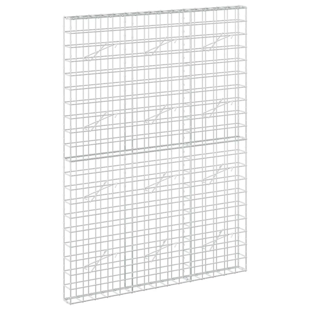 Gabione con filo da 5 mm e rete 10x10 cm 150x10x200 cm 3464973