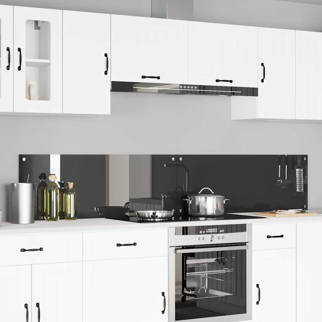 Schienale da cucina 2 pcs Grigio scuro 110 x 40 cm