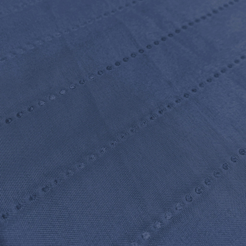 Copridivano Trapuntato con Penisola Destra Seduta 190 cm in Microfibra Blu Scuro