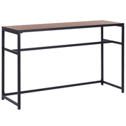 Tavolo da pranzo moderno da giardino in acciaio e polipropilene nero 150 x 50 cm per interni ed esterni