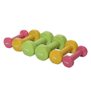 SET 6 MANUBRI PESI PER BRACCIA CON VALIGETTA DA 0.5 KG 1 KG 1.5 KG ACCIAIO