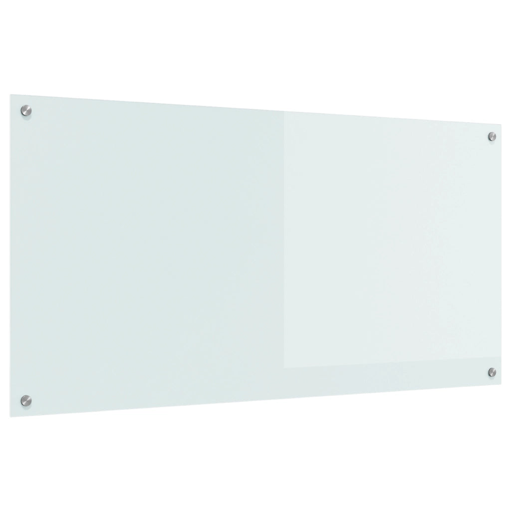 Schienale Cucina Bianco 120x60x0,6 cm in Vetro Temperato