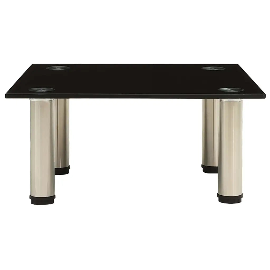 Mobile Porta TV-Mobile per TV-Credenza TV Nero 40x35x17 cm in Vetro Temperato