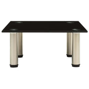 Mobile Porta TV-Mobile per TV-Credenza TV Nero 40x35x17 cm in Vetro Temperato
