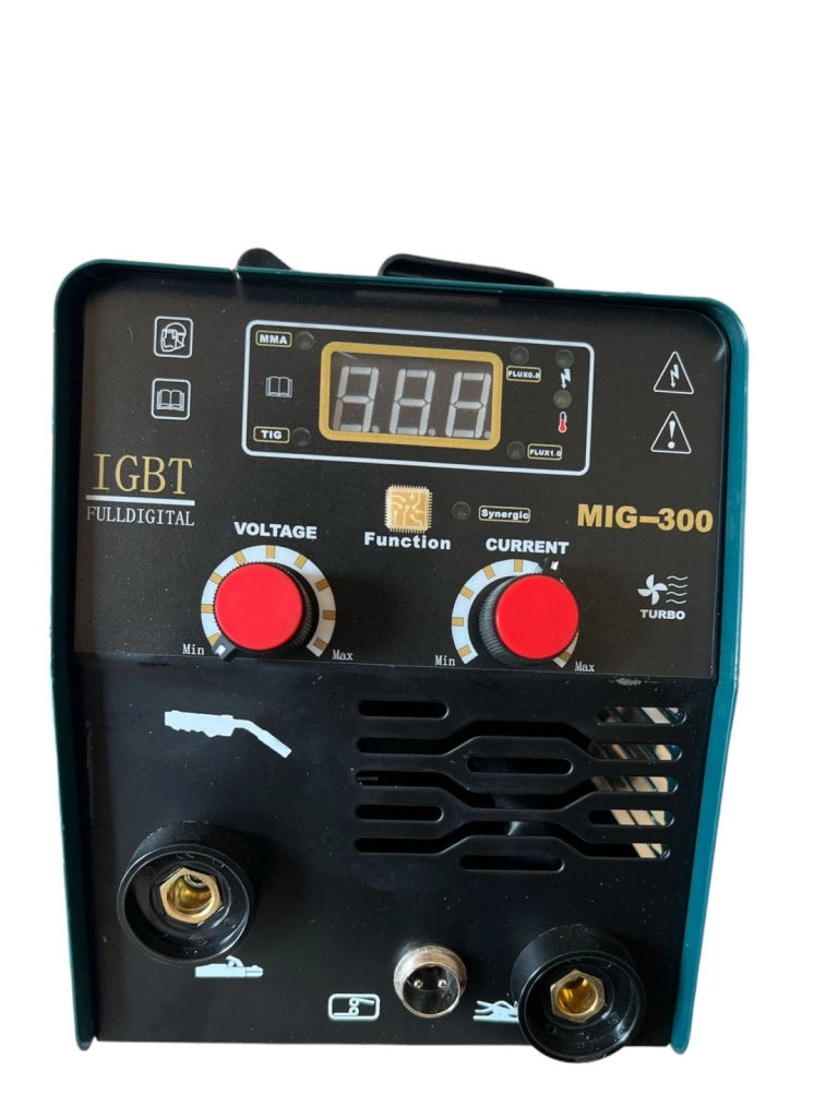 Saldatrice filo continuo 300A MIG-MMA-IGBT INVERTER NO GAS + elettrodo 07610