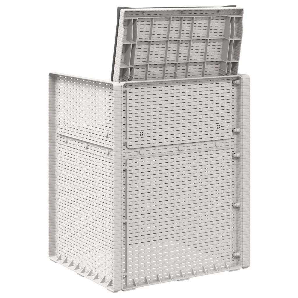 Sedie da pranzo da giardino 2 pcs Bianco e Antracite PP 8000003