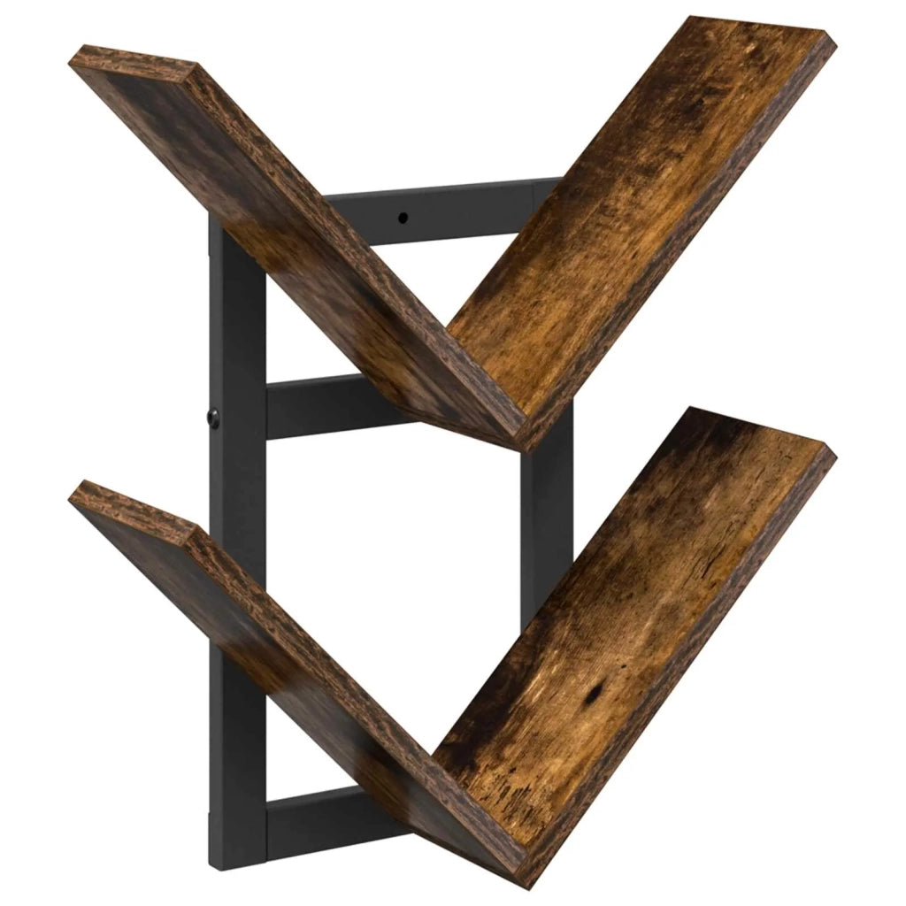 Mensola a muro flottante Rovere Fumo 43 x 15 x 47 cm 8012340