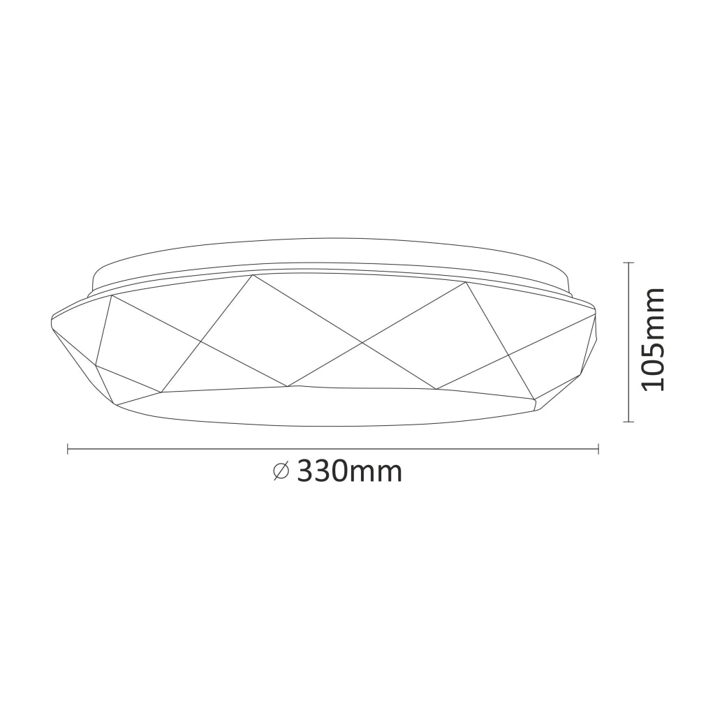 Plafoniera LED Polux Galaxy 17W 4000K 2250lm bianca