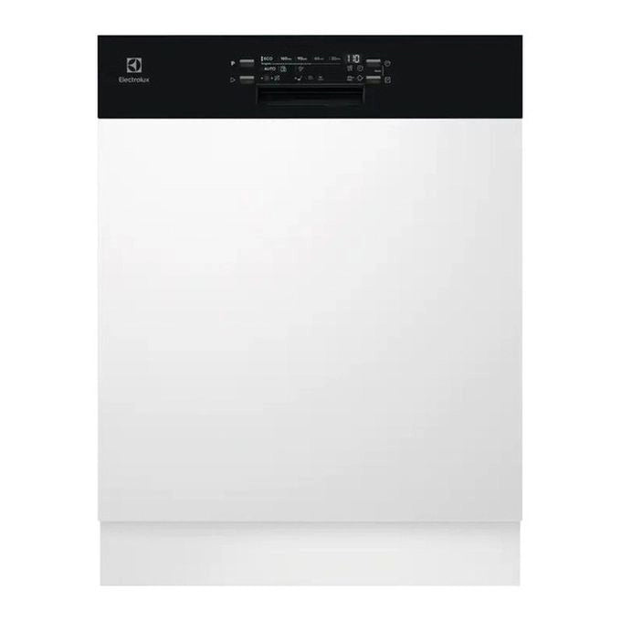 Electrolux EEA47201IK Lavastoviglie da Incasso a Scomparsa parziale 13 coperti Classe energetica E 8 programmi Motore Inverter Tecnologia AirDry 60 cm Frontalino Nero