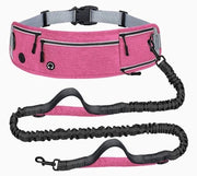 Cinturone per cani in nylon, resistente a esplosioni, multifunzionale, riflettente, elastico, con tasca sportiva per cani.