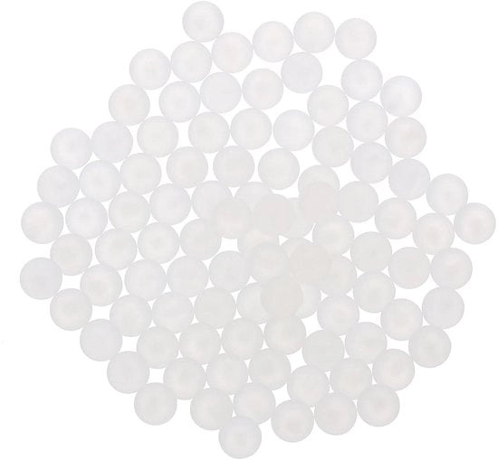 Palline di plastica in poliestere, 200 pezzi, 4,5 mm, pallini bianchi di precisione