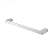 Porta asciugamani diritto da muro L 45 cm in alluminio argento Sky