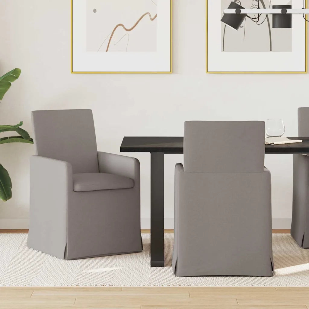 Sedie da pranzo 2 pz | Sedie da cucina Talpa 57 x 67 x 95 cm Tessuto