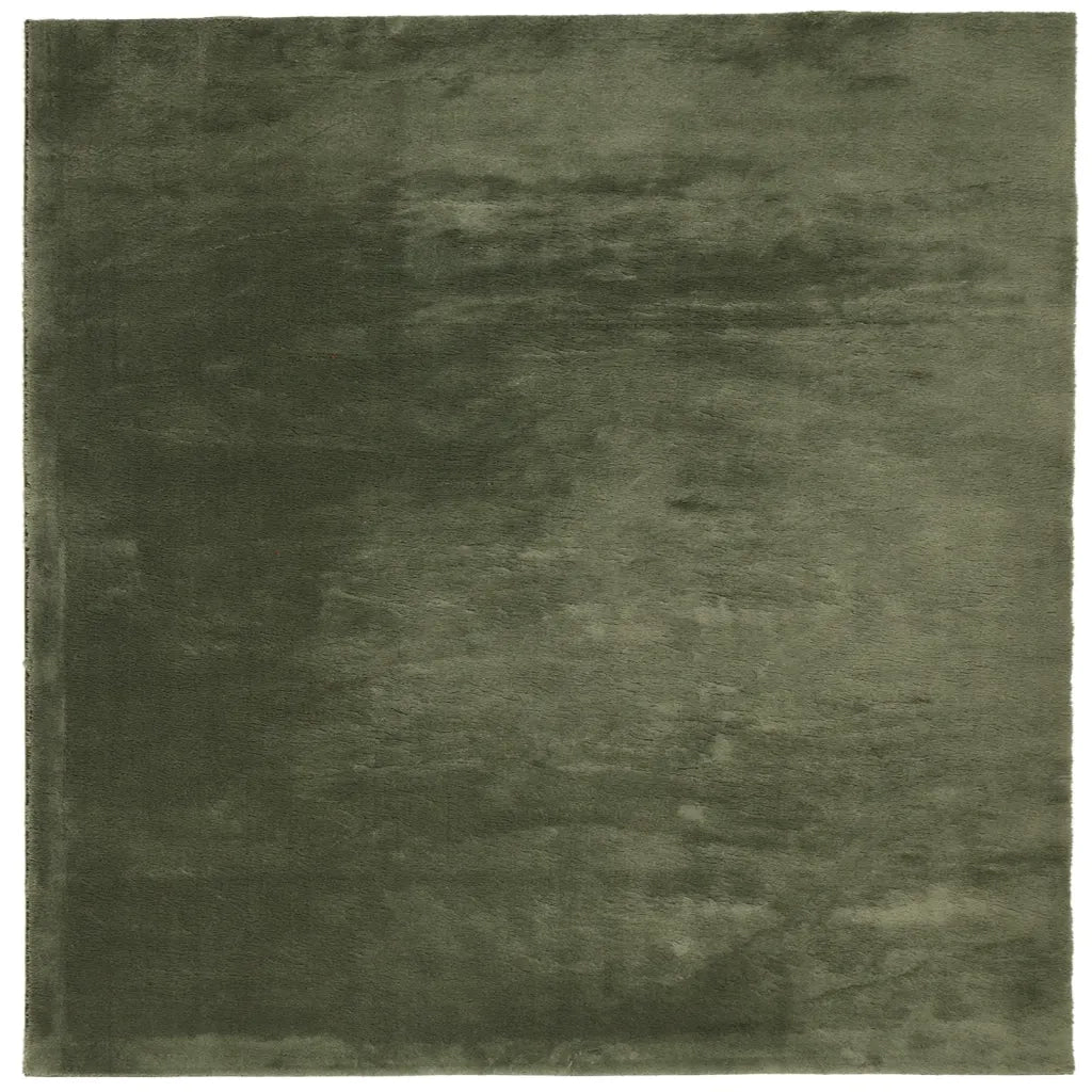 Tappeto Pelo Corto HUARTE Morbido Lavabile Verde Bosco 375099