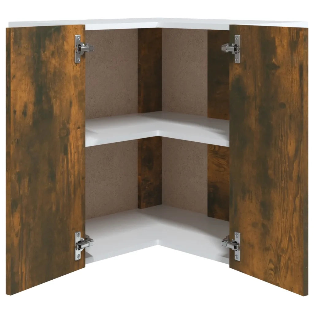 Mobile Pensile Angolo “Lyon” Rovere Fumo 57x57x60 cm 815597