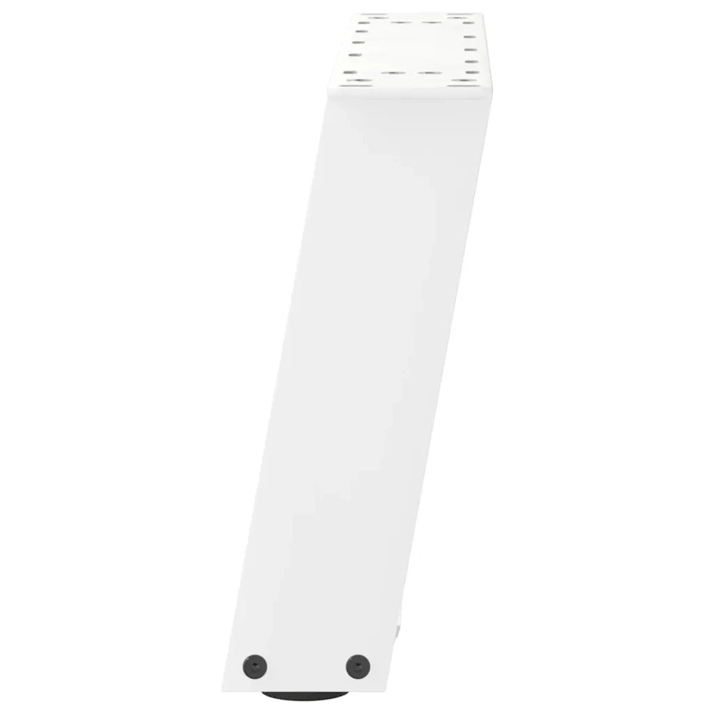 Gambe per Tavolino da Caff¨¨ a Forma di U 2 pz-Set di 2 Gamba per Tavolo Bianche 40x(30-31) cm Acciaio 972750
