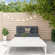 Salotto da Giardino-Set Salotto da Giardino 2 pz Bianco in Legno Massello di Pino