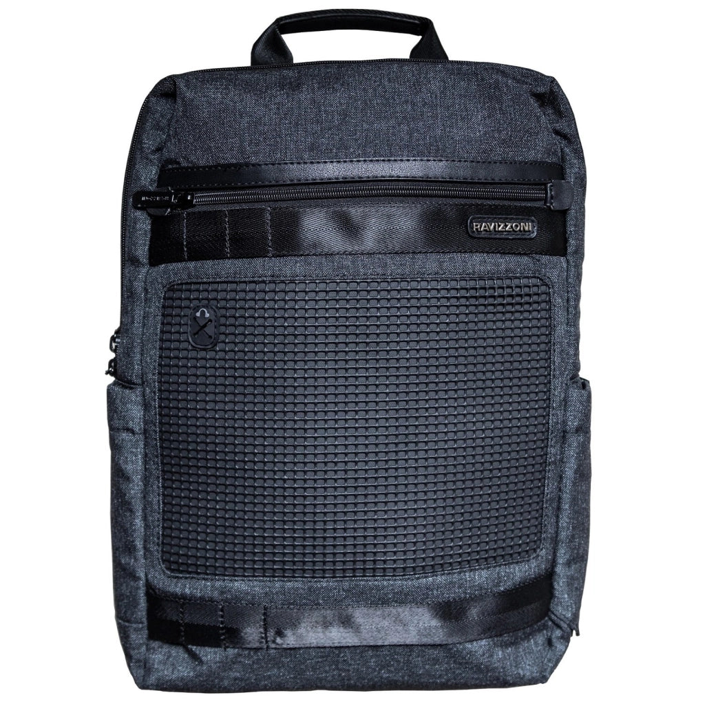 Zaino ufficio porta pc, tasche e scompartimenti interni Grigio Nero Ravizzoni Poper