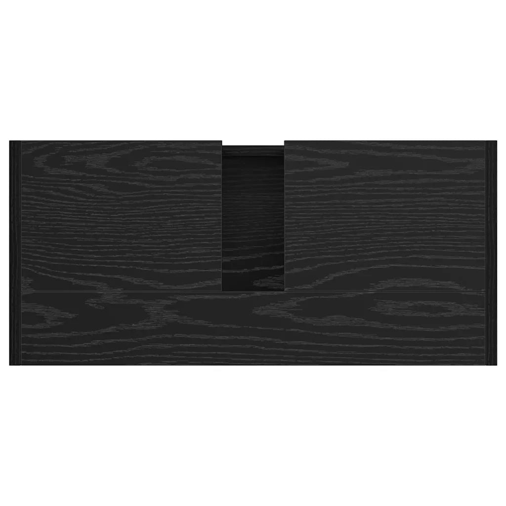 Mobile da Bagno Rovere Nero 63 x 29 x 55 cm Legno multistrato 869208