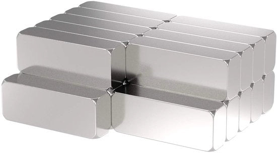 25 pezzi di magnete di neodimio potenza - argento - magneti 8x3x2mm extra forti rettangolari - attrito 0,7 kg - magneti forti super magneti - magneti mini per whiteboard pannelli magnetici strisce magnetiche officina