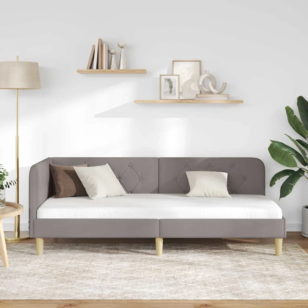Cornice del letto ad angolo Talpa 80 x 200 cm Tessuto