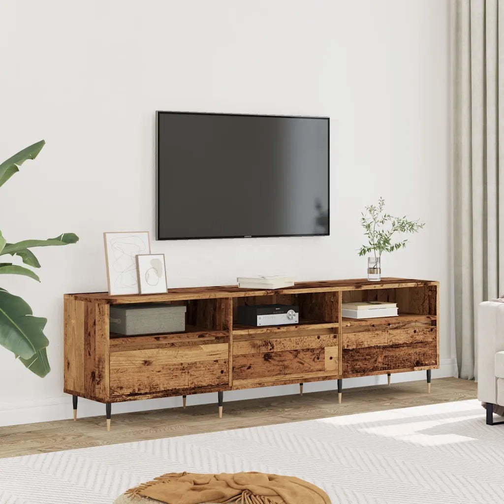 Mobile Porta TV Legno Antico 150x30x44,5 cm Legno Multistrato 857185