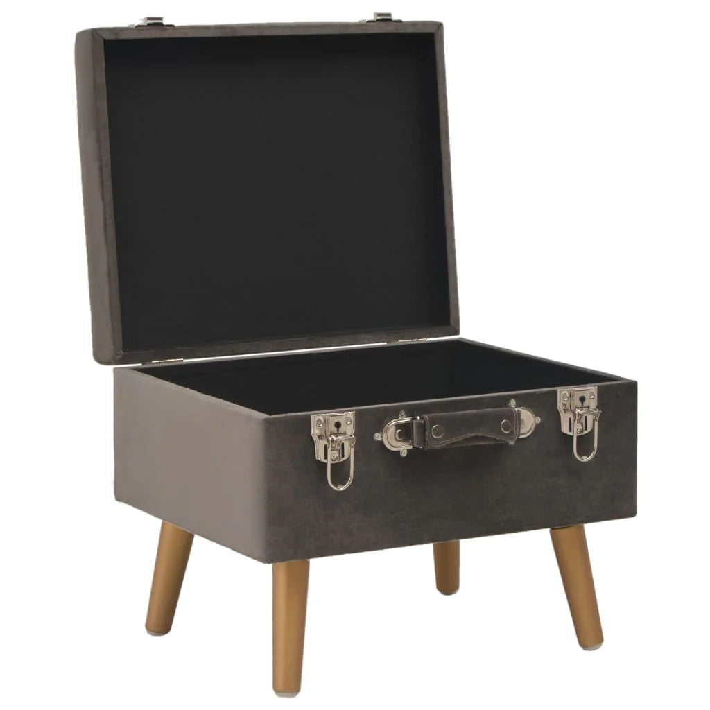 Sgabello contenitore 40 cm velluto grigio 02_0010969