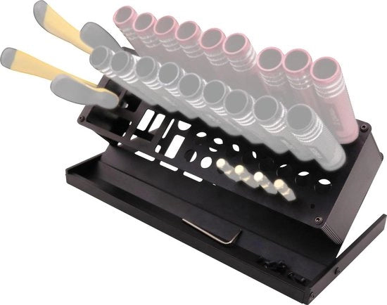 Rack di stoccaggio per chiavi a sega - 41 fori - supporto multifunzionale per strumenti - metallo - duraturo