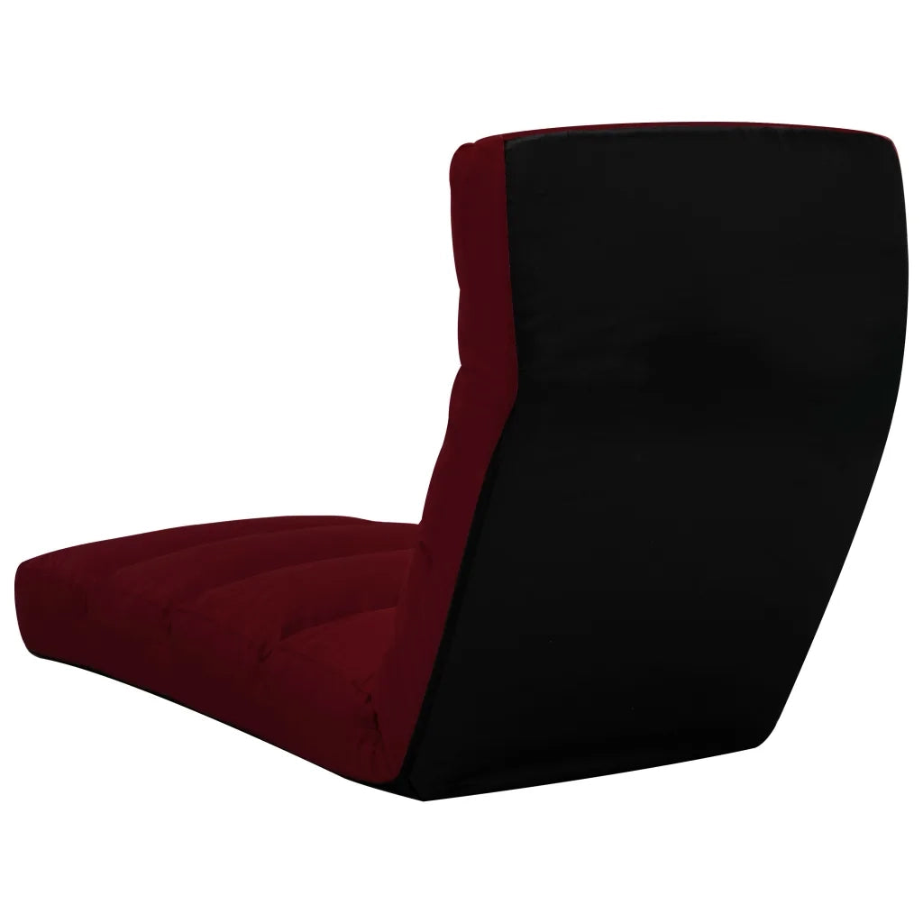 Sedia a Sdraio da Terra Pieghevole Rosso Vino in Similpelle cod mxl 63778