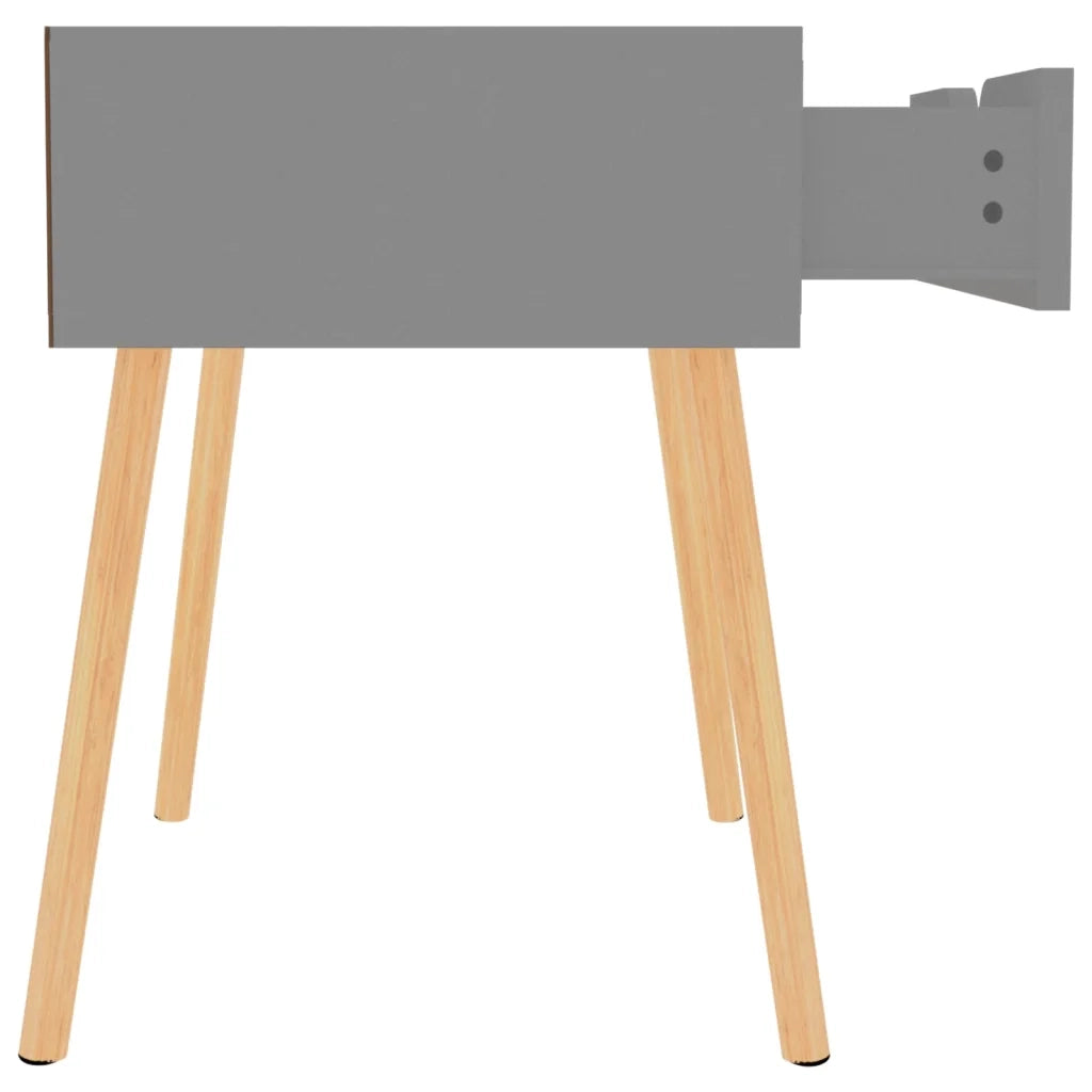 Comodini 2 pz-Set di 2 Tavolino da notte Grigi 40x40x56 cm in Legno Multistrato