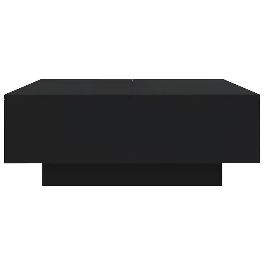 Tavolino da salotto | Tavolino da caff¨¨ | Tavolino da Soggiorno Nero 80x80x31 cm in Legno Multistrato