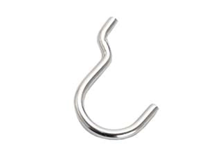 GANCI PER PANNELLI FORATI N.3- - mm.25x37 - 200 pezzi
