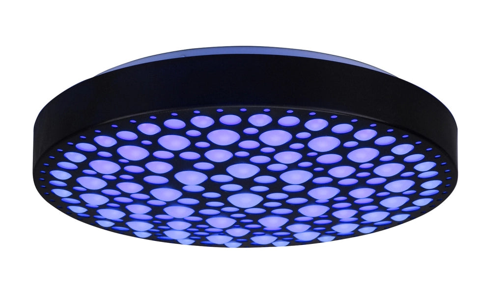 Plafoniera da Interno a LED in Plastica Nero Opaco