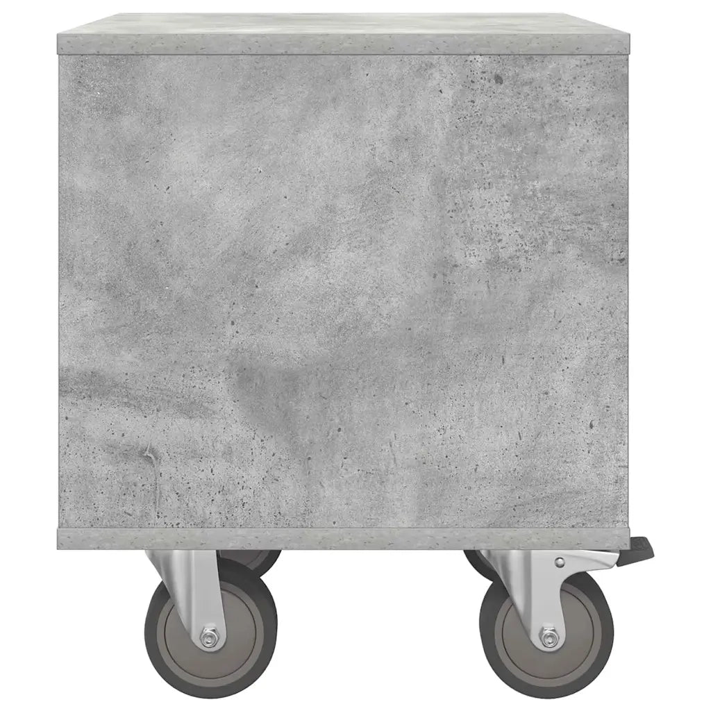 Comodino 2 pcs Grigio cemento 40,5 x 40 x 48 cm