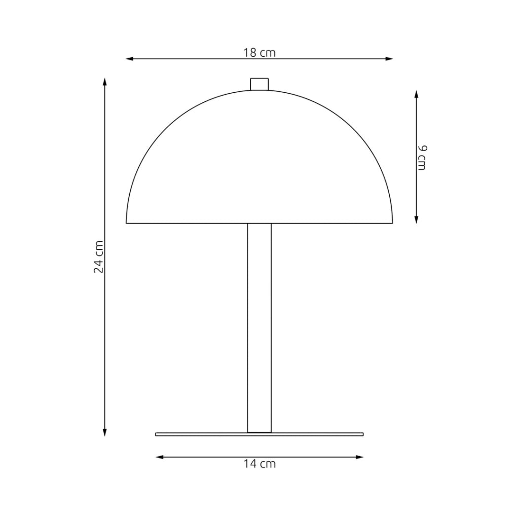 Lampada da tavolo minimal arancione MOGU 2xG9 Emibig