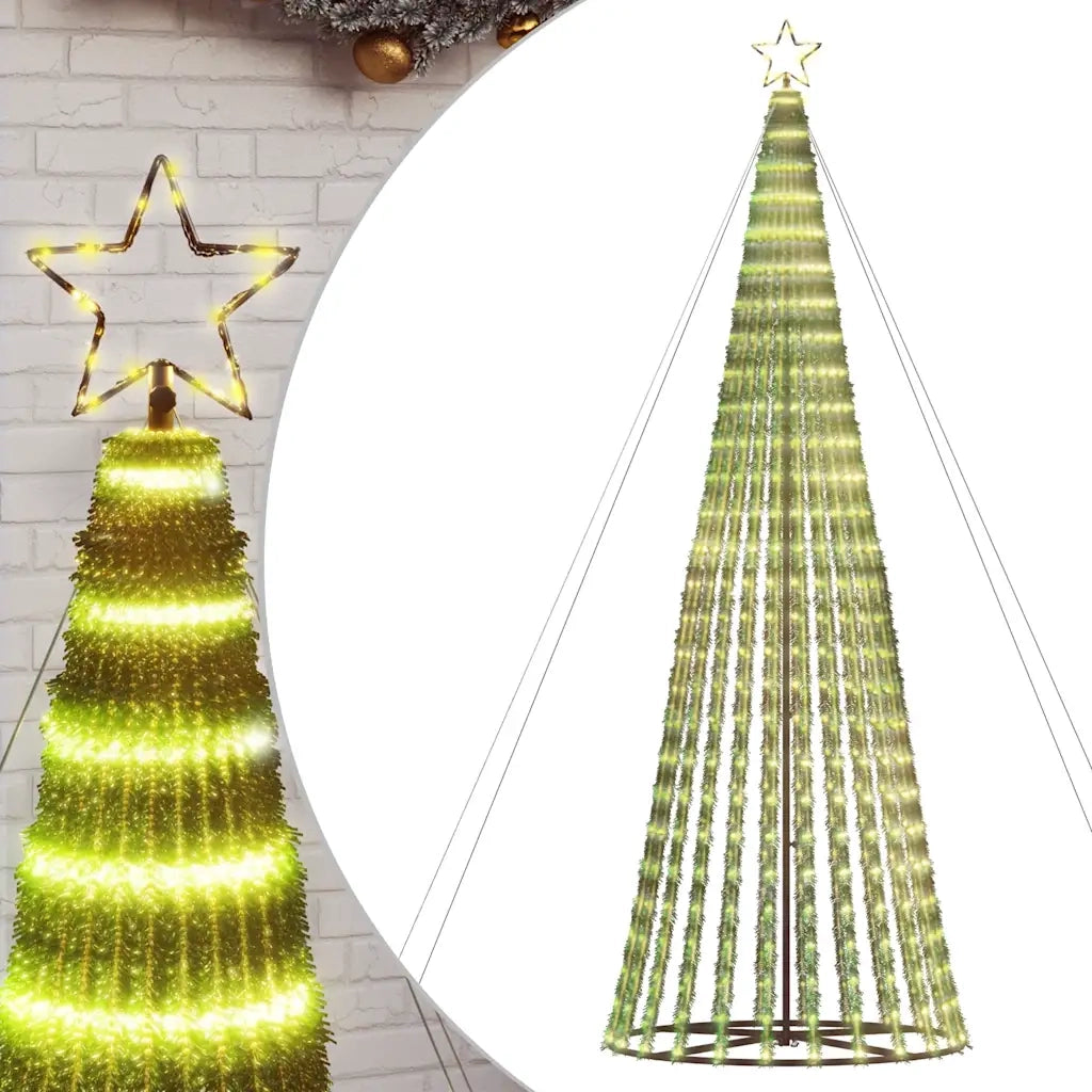 Albero di Natale a LED-Luci decorative natalizie 1028 LED Bianco Caldo 403 cm