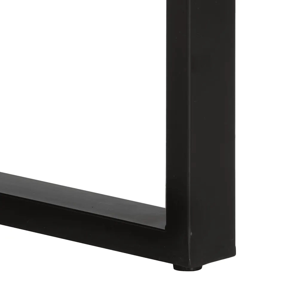 Tavolo Consolle 90x35x75 cm in Legno Massello di Mango Grezzo