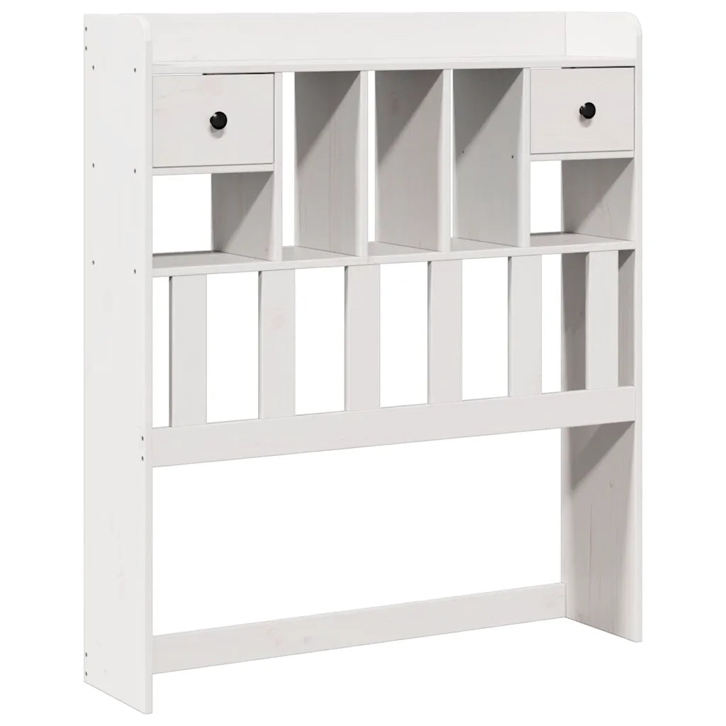 Letto con Libreria senza Materasso 75x190 cm in Legno Pino