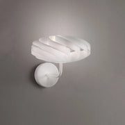 Applique Moderna Flat Polilux ® Bianco E Metallo 1 Luce E14