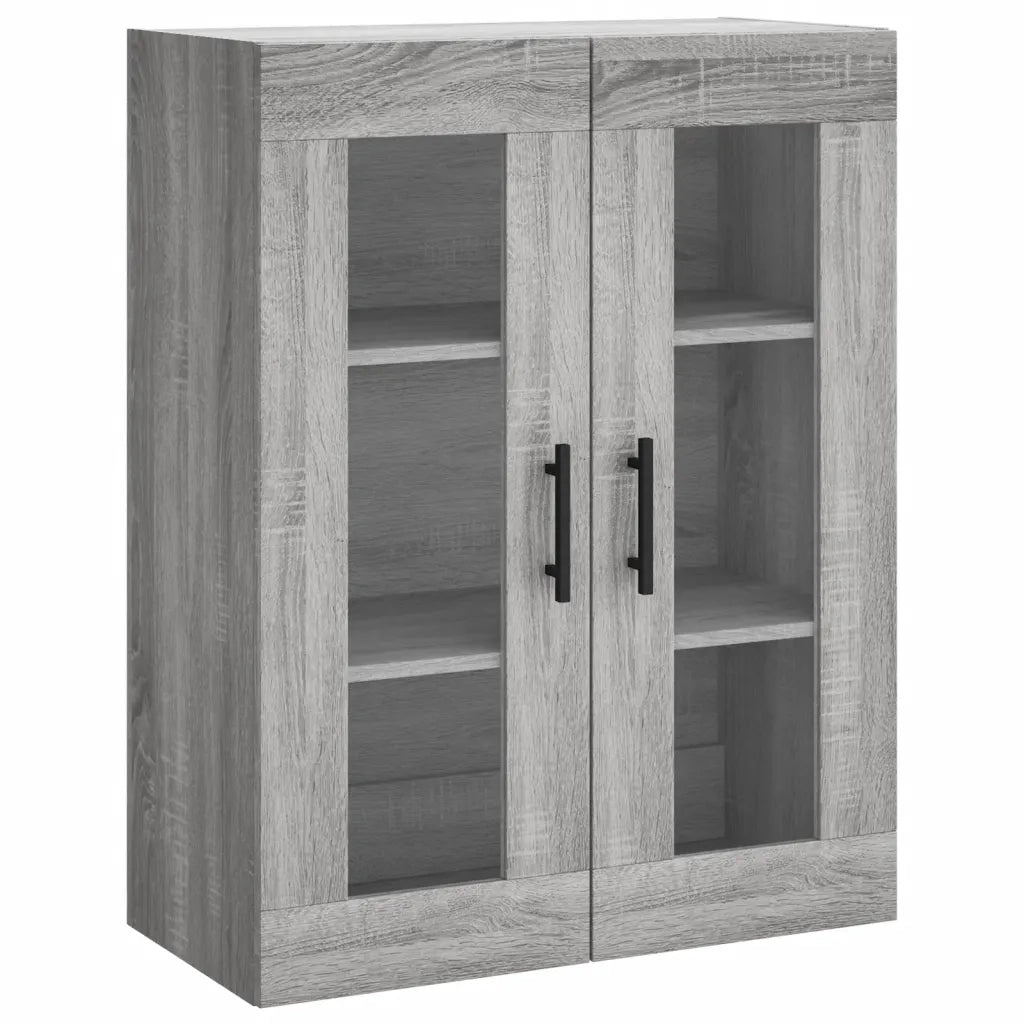 vidaXL Credenza Grigio Sonoma 69,5x34x180 cm in Legno Multistrato