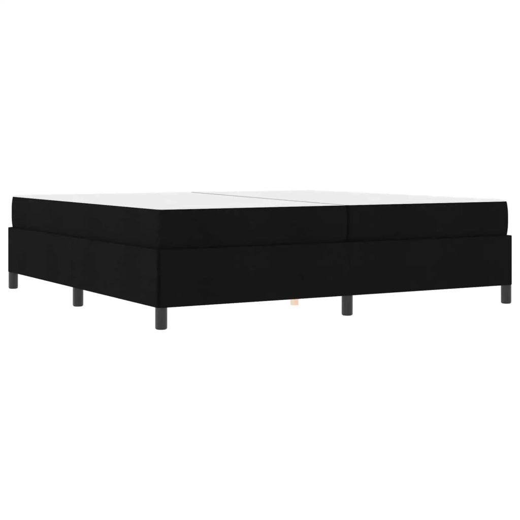 Letto a molle con materasso Nero 200 x 200 cm Tessuto 3398887
