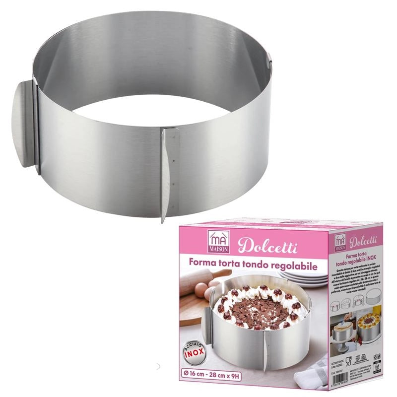 DOLCETTI FORMA TORTA TONDO INOX CREA DELIZIOSI CAPOLAVORI DOLCIARI CON STILE