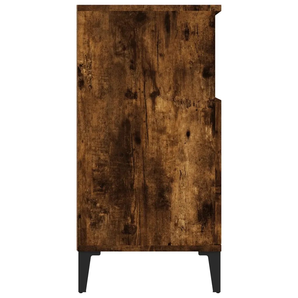 Credenza Rovere Fumo 60x35x70 cm in Legno Multistrato 821153